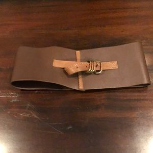 Elie Tahari Wide Leather Belt